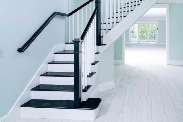 Elegant staircase in modern home interior